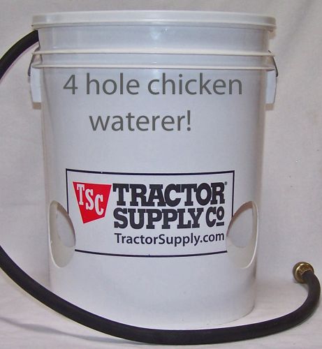 CUSTOM MADE  4 HOLE AUTOMATIC FILLING  CHICKEN WATERER &#034;BEST DESIGN AVAILABLE&#034;