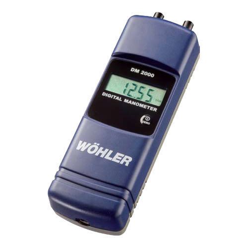 Wohler 7335 DM2000 Digital Manometer with 5ft hose, Rubber Boot, Hand Loop