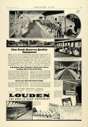 1925 ad louden equipment langwater guernseys easton john s ames cattle barn col2 for sale