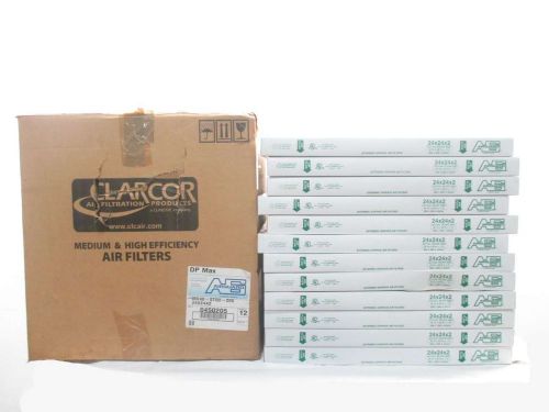 New clarcor mx40-std2-205 airguard set of 12 24x24x2in air filter d444676 for sale