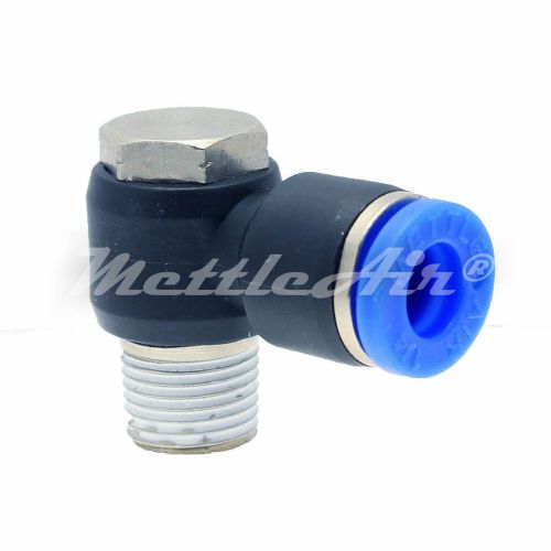 Push In To Connect Male Banjo Elbow Fitting 4 mm OD - 1/4 BSPT MettleAir