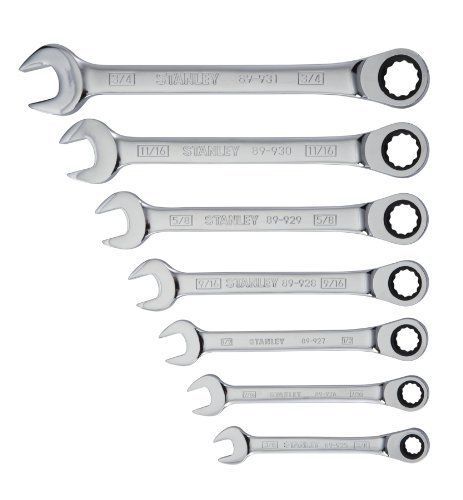 Stanley 94-542w 7-piece ratcheting wrench set  sae for sale