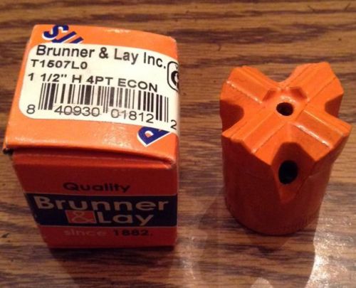 BRUNNER AND LAY 1-1/2&#034; CARBIDE TIPPED ROCK DRILL BIT ROK-BIT (4-POINT)