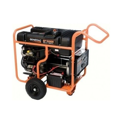 Generac Gas Powered Portable Generator 15,000 Watt Electric Starter Equip Tools