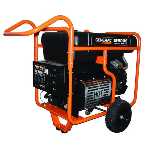 Generac gp15000e - 15,000 watt electric start portable generator for sale