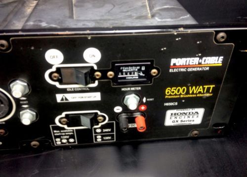 Porter Cable 7500 Watf Generator Control Panel