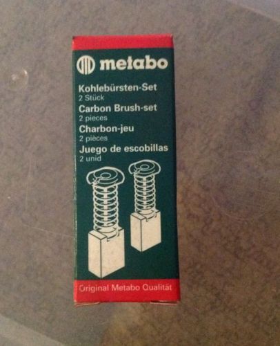 Genuine Metabo Carbon Brush Set 3160384 2 pieces