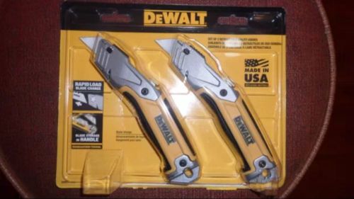 BRAND NEW DEWALT SET OF 2 PACK RETRACTABLE UTILITY KNIFE