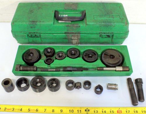 Greenlee hydraulic 2”-1/2” knockout punch punches dies studs for sale