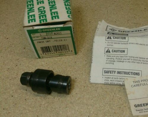 Greenlee 3/4&#034; diameter punch and die set, knock out for sale