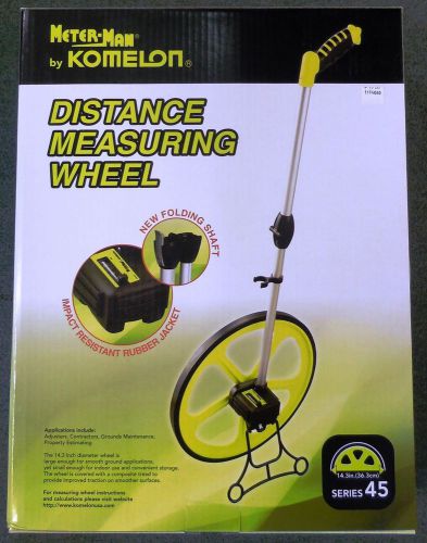 Komelon 84512 mk45series meter-man® 14.3&#034; diameter folding measuring wheel, new for sale