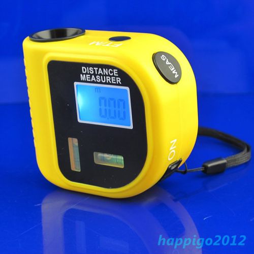 Handheld Ultrasonic Distance Measurer Laser Meter Range Finder Tape 0.5-18m ZQ