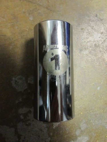 Armstrong 13-332 chrome 1&#034; standard socket 12 point 3/4&#034; drive made in usa for sale