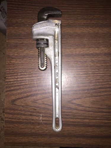 Ridgid no. 814 aluminum pipe wrench 14&#034; nice for sale