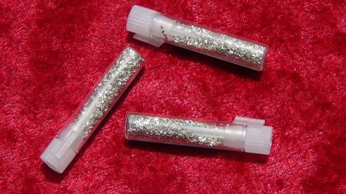 Silver chip solder one vial  3.5 grams total. 65% silver hard density for sale