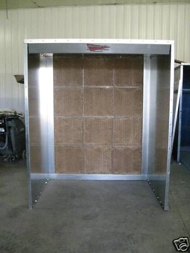 6&#039; wide x 7&#039; tall x 6&#039; working depth paint spray booth / open face for sale