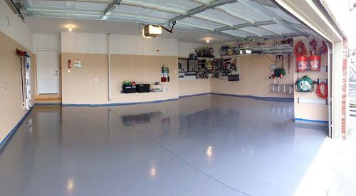 Garage &amp; basement epoxy floor coating commercial grade 100% solids 3gal kit gray for sale