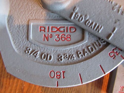 Ridgid # 368 -180      3/4&#034; tubing bender for sale
