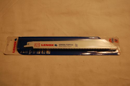 Lenox 8&#034; 10/14 TPI 850R Bi-Metal General Purpose Reciprocating Blades(Pack of 5)