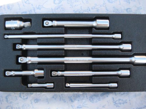 Premier 9pc Wobble/Angle Extension Bar Set 1/4&#034;, 3/8&#034;, 1/2&#034; Professional Quality