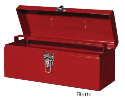 WILLIAMS 16&#034; HAND BOX WITH TRAY TOOLBOX, RED, #TB-6116