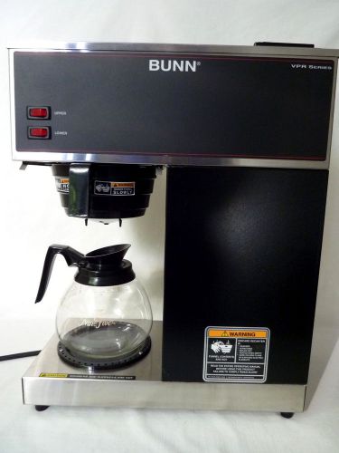 Stainless Steel Bunn VPR Series Commercial Coffee Maker + Decanter USA