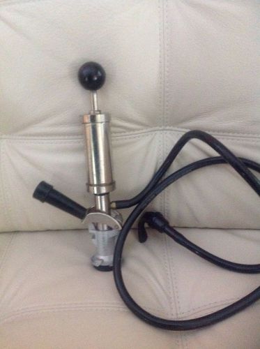 Beer tap pump is exactly what you need to tap most domestic beer kegs.