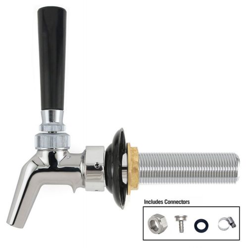 Perlick 630SS Stainless Steel Faucet + 4&#034; SS Shank + Connectors for Beer Lines