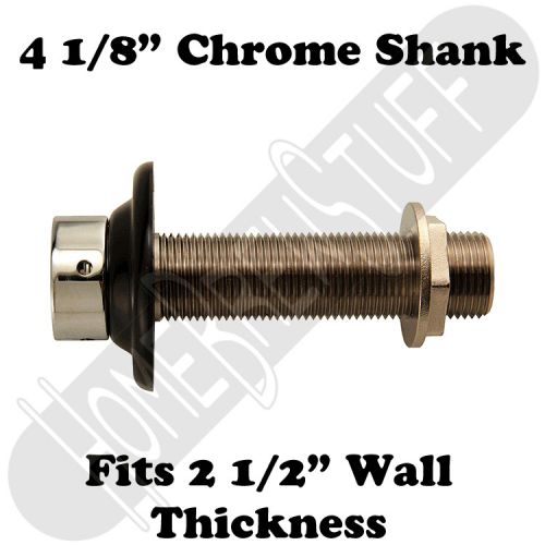 4 1/8&#034; draft beer shank assembly chrome 3/16&#034; bore kegerator tap homebrew for sale