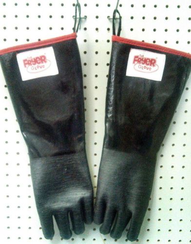 18&#034; fry gloves - 450°f heat resistant - liquid proof - 1 pair fryer gloves for sale