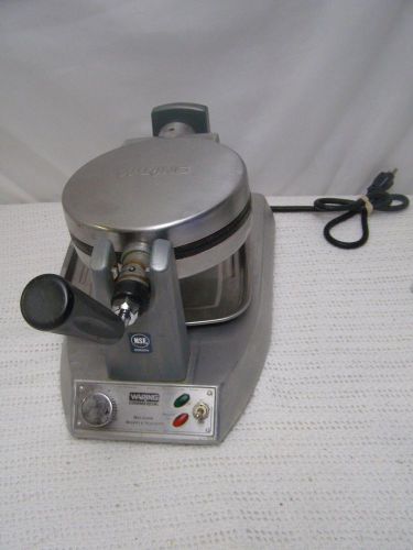 Waring Commercial Belgian Waffle Maker Model WW150 with drip tray