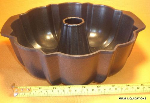 Nordic Ware 50524 Fluted Tube Pan 12cup Pro Cast Best Bundt Cake Nonstick Black