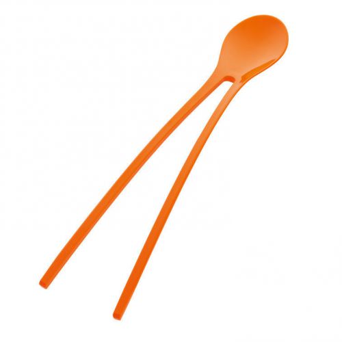 Koziol Twinny Chopsticks Spoon Solid Orange Set of 2