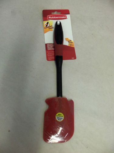 Rubbermaid 12.25&#034; silicone heat resistant to 500°f spatula scraper new 10341 red for sale