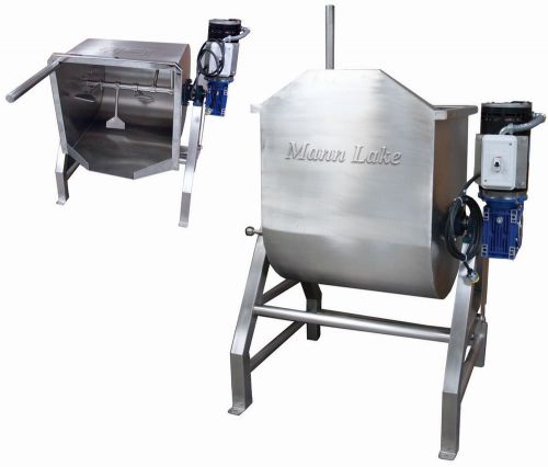 New stainless steel commercial paddle mixer by mann lake equipment, 220 lb for sale