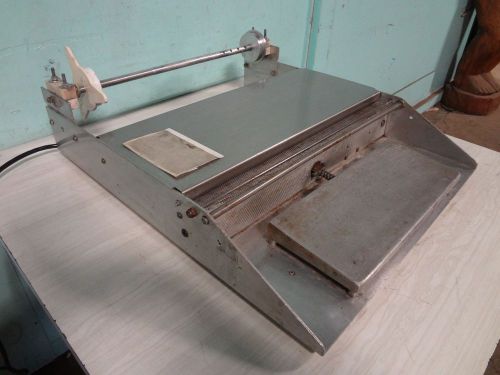 Counter top deli / meat wrapping machine with heat sealer &#034; plug and go &#034; set up for sale
