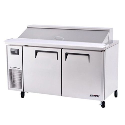 NEW Turbo Air 60&#034; J Series Stainless Steel Sandwich &amp; Salad Prep! 2 Doors!