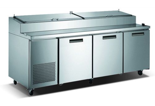 Metalfrio 3 door 92&#034; pizza prep table - picl3-92-12  ,free shipping ! for sale
