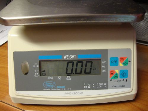 YAMATO PPC-200W Washdown Kitchen Food  Portion-Control Scale (Legal for Trade)