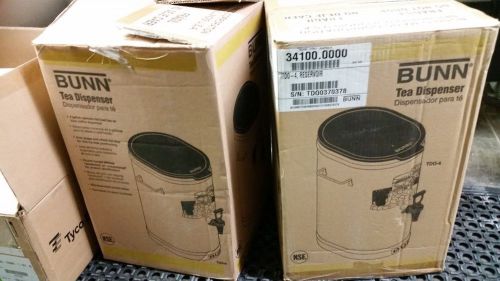 Pair of Bunn 4 Gallon Ice Tea Dispensers New in Box