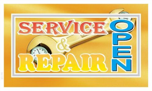 Bb108 open service &amp; repair banner sign for sale