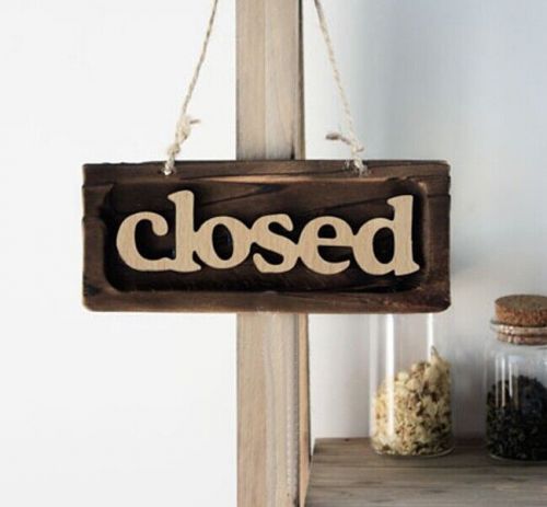 Rustic Wall Hanging Wood wooden Board Signs Welcome Closed Open Wood Reclaimed