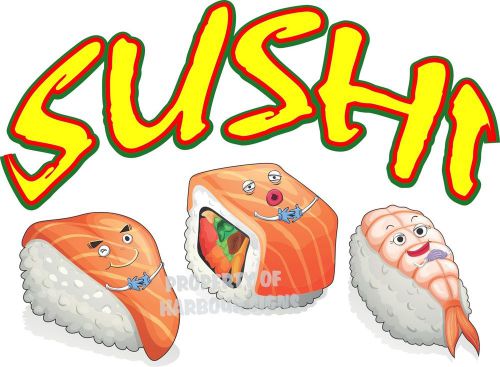 Sushi Decal 14&#034; Oriental Restaurant Concession Food Truck  Vinyl Sign Sticker