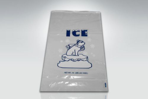 Lot of 25   10 lb. ice freezer bags - you get 25 bags no ties. for sale