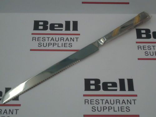 *new* update hbg-9/ph stainless steel gold accented carving knife buffetware for sale