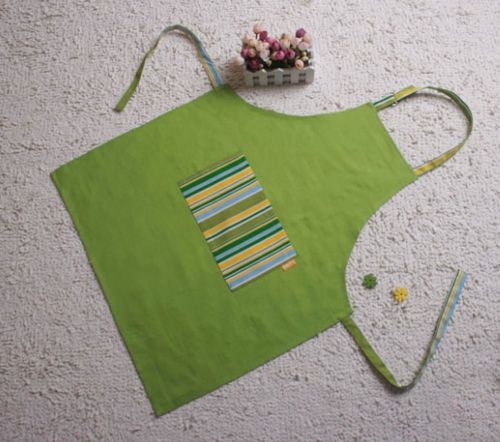 New unisex green canvas apron for chelf in kitchen a002 for sale