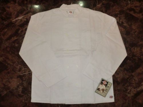 Dickies Chef Collection 10 Button White Coat Sz M NWT