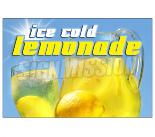 Lemonade i concession decal drink sign signs cart trailer stand sticker for sale