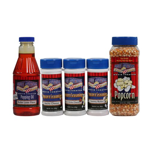 Great Northern Popcorn Theater Popping Kit with Seasoning Assortment Party!
