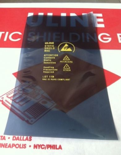 100 New Uline Static Shielding Bags 3&#034;X7&#034;